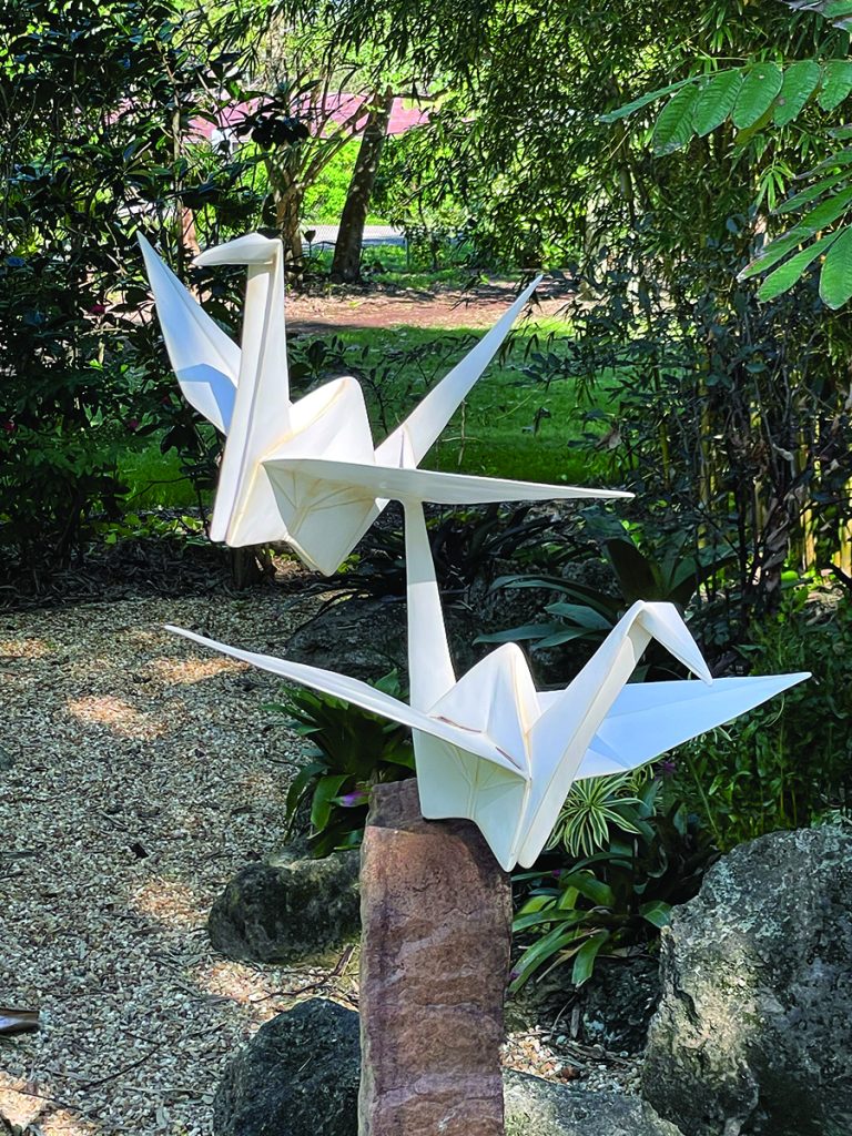 The Art of the Fold | Mounts Botanical  | Paper Cranes | Coastal Drive Magazine
